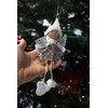 Christmas Tree Hanging Grey Angel Gnome Doll Pendants Xmas Tree