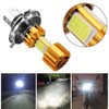 Riloer 2pcs 18W H4 Motorcycle LED COB Headlights Bulbs High