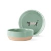 Fringe Studio Oliver The CAT Small Stoneware Pet Bowl, PetShop