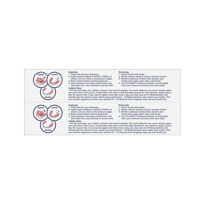 Super Poligrip Original Crema Adhesiva Para Dentadura