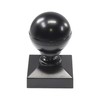 Plum Fittings 2" x 2" Square Black Aluminum Ball Post