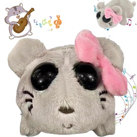 Sad Hamstere Plush Toy, Sad Hamster Plush with Built-in Violin Sound, Hamster Cuddly Toy Sad Hamster Meme Plush Stuffed Toys Cute Cartoon Cuddly Toys Children's Games Gifts