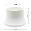 High Screw Ring E27 Plastic White Diameter 57.5 mm Height