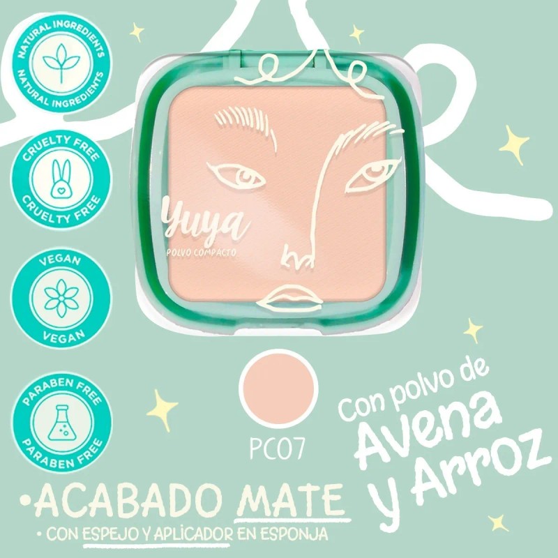 Polvo Compacto Yuya Efecto Matificante 12g