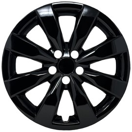 HubStar Replacement for Toyota Corolla 2014, 2015, 2016 Hubcap, Premium Quality Sturdy 16-inch Gloss Black Wheel Cover (1 Piece)