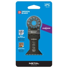 Starlock™ 1-3/4" Multi-Material Metal/Wood Oscillating Multi-Tool Blade, 1PC (Fits: Bosch and Fein. Also fits non-Starlock multi-tools: Milwaukee, Ridgid, Makita, Rockwell and more)