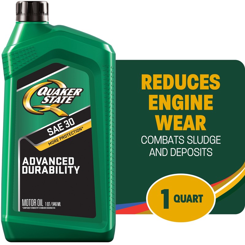 Quaker State HD 30 Gasoline Engine Oil, 1 Quart