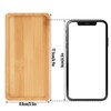 16 PCS Small Bamboo Tray, Bamboo Vanity Tray for Bathroom,