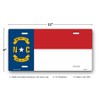 North Carolina State Flag License Plate