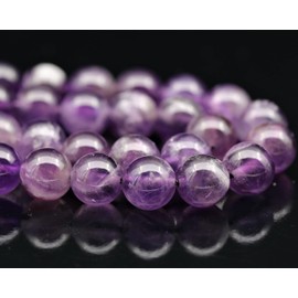 Natural Amethyst Beaded Choker, Genuine Purple Crystal Necklace, Fancy Gemstone Choker, 8mm Beads, Unique Fashion Jewelry, Healing Crystal Chakra Necklace, Durable Stone Necklace, Aquarius Necklace