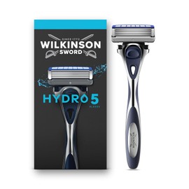 Wilkinson Sword Hydro 5 Men's Razor Skin Hydration Carbon Coated Blades Razor Handle Plus 1 Replacement Blade