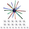 Holiday Bright Lights 28 Inch LED Meteor Burst Multicolor Starburst