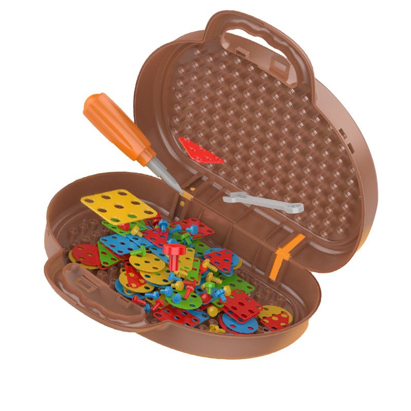 Engineering Electric Drill Toy Screw Assemble Engineer Educational Drill Toy