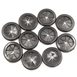 EASYEAH Rubber Grommets for Wiring, 1-3/8 Inch Drill Hole 1-3/16 Inch ID, Firewall Grommets Automotive Cable Cords Hoses Protection, Double-Sided Rubber Plugs for Round Holes, 10 Pcs, 30x35 mm