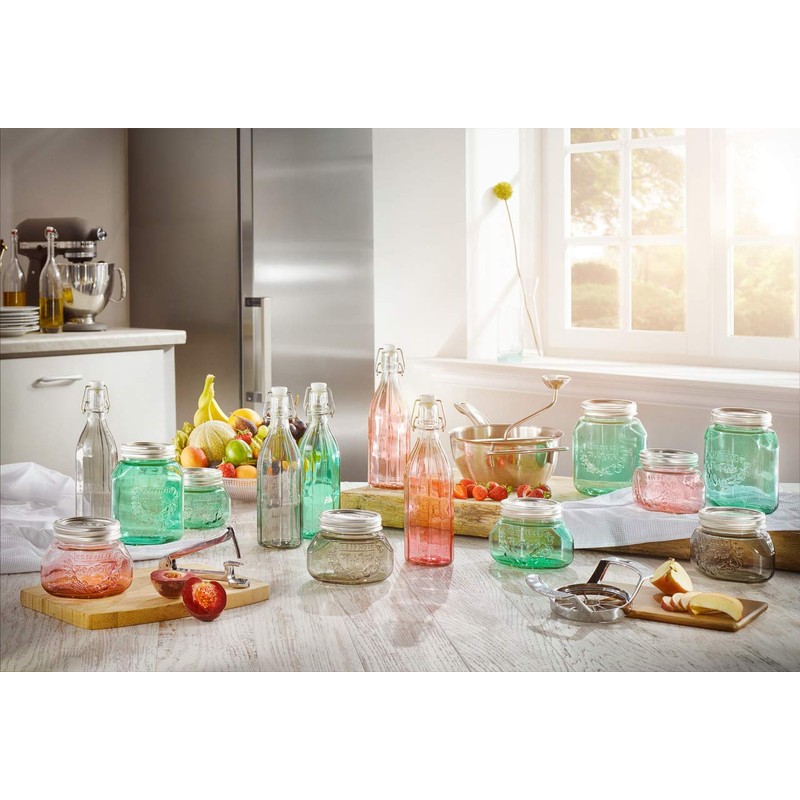 Leifheit Preserving Glass Jar, Tender Rose, 0.5 Litre