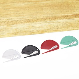 Eabdice Pack of 10 letter openers, plastic letter openers, stainless steel envelope openers, suitable for opening envelopes, packages, boxes (two styles)