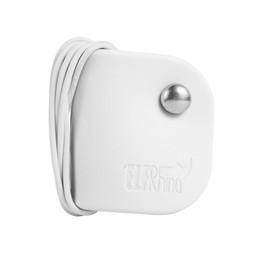 ELFRhino Cord Organizer Earbud Holder Earphones Headphones Winder Keeper Earbuds Case Storage Wrap Headset Keeper Cord Manager Cable Organizer White