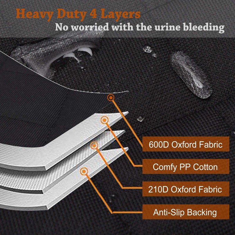 JSTHT Dog Seat Cover, 100% Waterproof Bench Seat Cover Protector