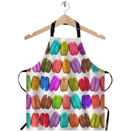 WONDERTIFY African Cats Apron,Pattern of Tribal Geometric Colorful African Cats Bib Apron with Adjustable Neck for Men Women,Suitable for Home Kitchen Cooking Waitress Chef Grill Bistro Baking Apron