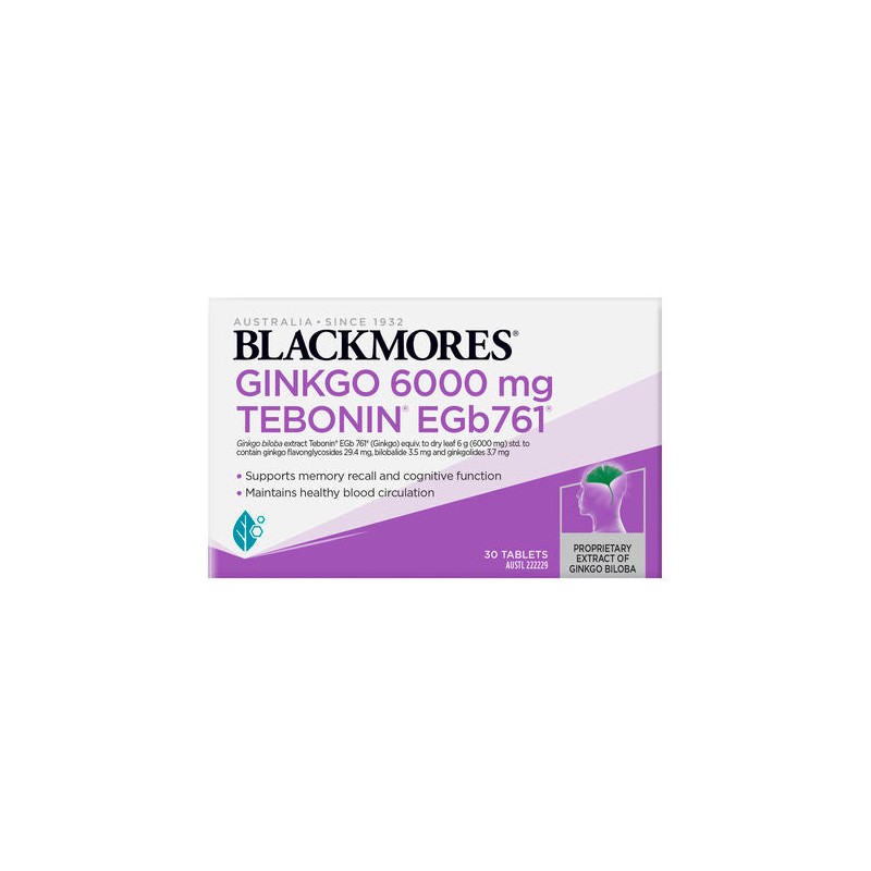 Blackmores Gingko 6000mg 30 Tablets