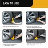 CARTMAN 2 Packs Heavy Duty Trailer Lock Wheel Clamp, Yellow/Black
