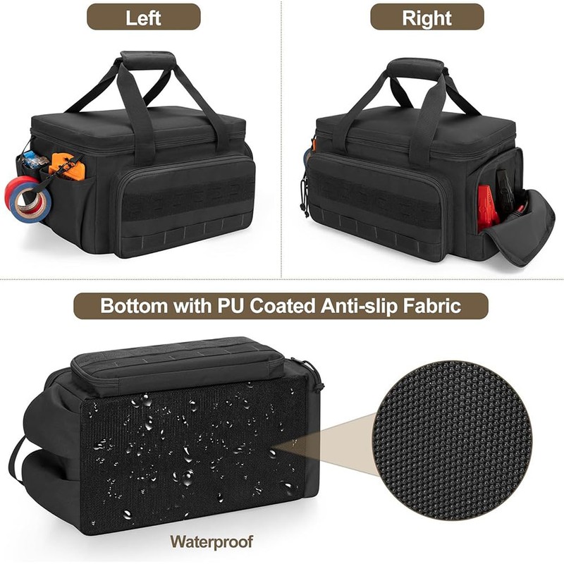 Tools Storage Bag, Tactical Work Tote with Anti-friction Bottom, Multi-purpose