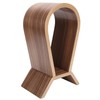 Headphone Holder Bluetooth Headset Integrated Curved Display Stand Storage AccessoryWood