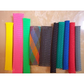 1/2" Expando braided Sleeving (100ft/spool) - Neon Red
