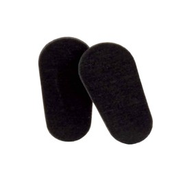 GMS Optical Soft Foam Self-Adhesive Nose Pads for Glasses, Sunglasses, Eye-wear, and More – 15mm (15 Pair, Black)