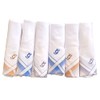 Quality Home Crafts Initial Handkerchiefs for Men Monogrammed Boxed 6