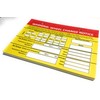 Wheel Change Notice Tag, Card, Re-Torque, Tourque Warning - x50