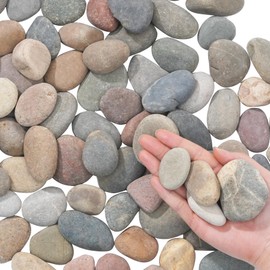 FAHAXIKI Natural River Rocks-10 lbs of Pebbles and River Stones,1-2 Inch Plant Rocks for Landscaping,Garden Paving,Crafting,Walkways,and Outdoor Decorative Stone,Mexican Beach River Rocks