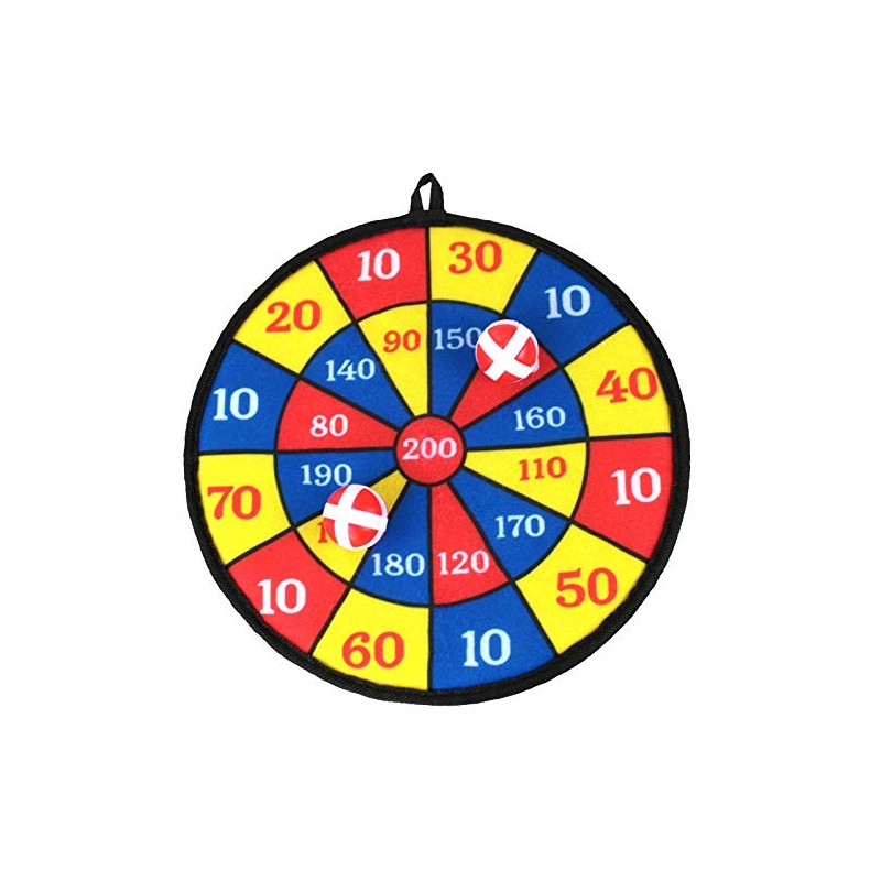 Kids Hanging Dartboard for Use Inside and Outside 2 balls