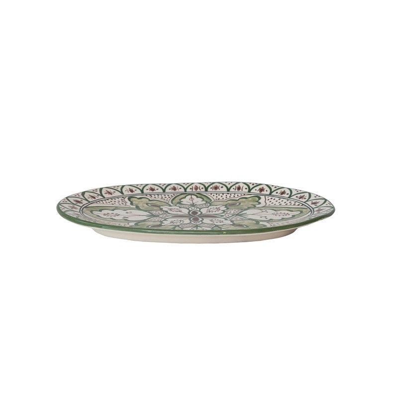 Creative Co-Op Garden Tapestry Stoneware Platter, Multicolor