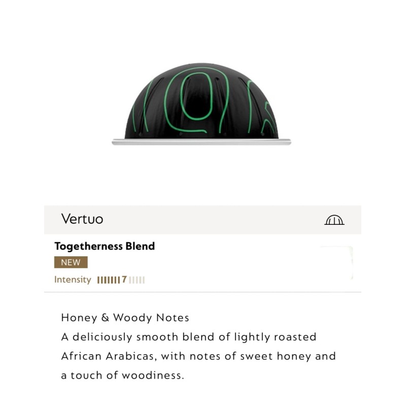 Nespresso Vertuo Samra Origins by THE WEEKND -Togetherness Blend -