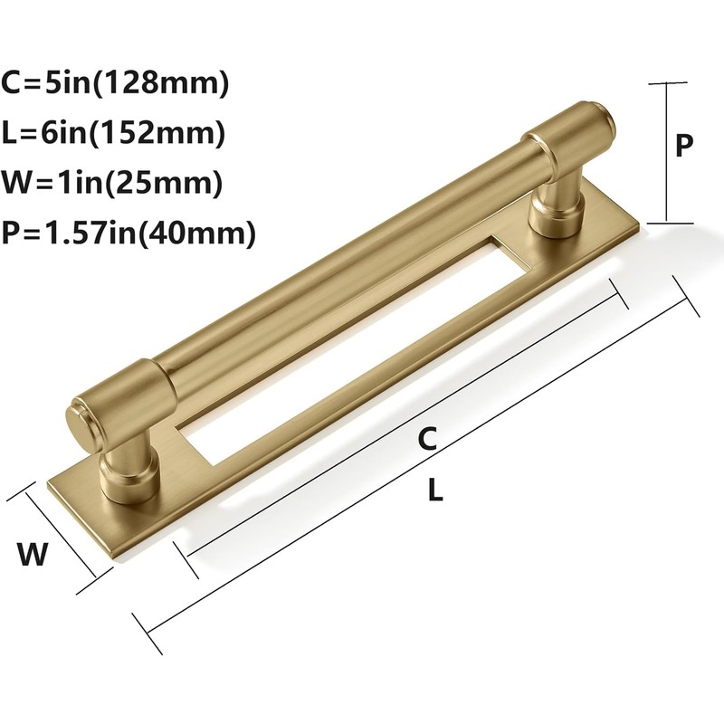 khtumeware 6 Pack Matte Black Hand Rail Bracket Heavy Duty