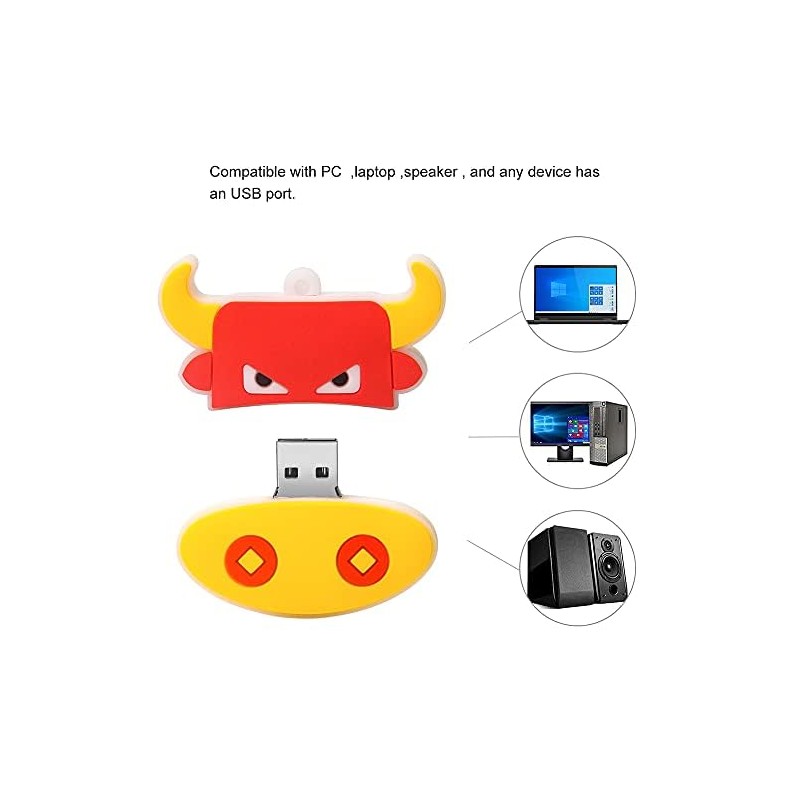 BORLTER CLAMP 32 GB USB Flash Drive Cute Bull Pattern