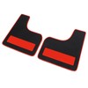 2Pcs Car Mud Guard Black Sport Style Universal Flashing Guard