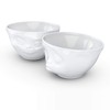 Medium bowls, dip bowls, set of 4 grinding, kissing mouth,