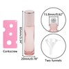 14 Pieces 10m Gold Essential Oil Roller Bottles Set with
