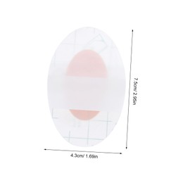 Beavorty 100pcs Ear Protectors for Boy Girl Soft PU Film Transparent Ear Protection Stickers for Swimming Bathing Shower Comfortable No Residue