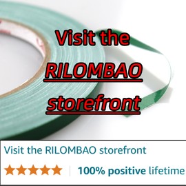 RILOMBAO 2 PCS Green Floral Tape 1/4" Wide Waterproof Florist Tape Multipurpose Adhesive Florist Tape for Binding Fresh Flower Bouquets and Floral Craft (98Ft/33Yd/Roll)