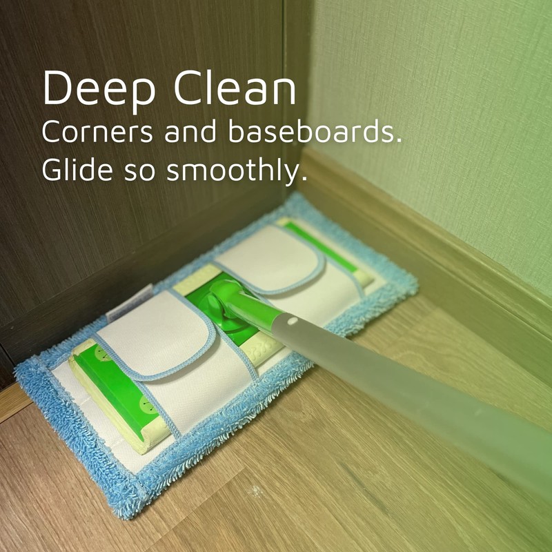 Reusable Mop Pad for Swiffer Sweeper Mop, 12.5'' Microfiber Mop