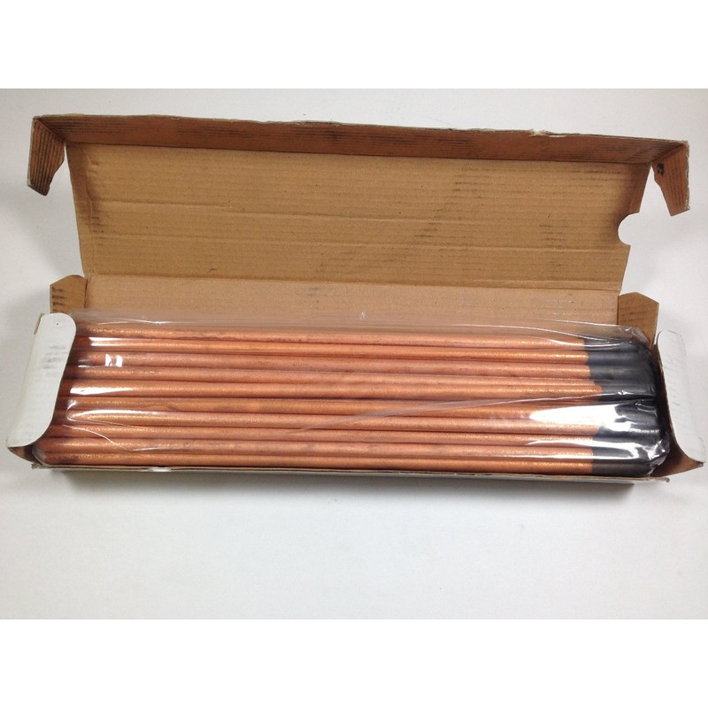 Radnor RAD64002223 1/4" x 12" Copper-Coated Pointed Carbon Air/Carbon Arc