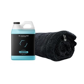 BLACKLINE DRYING TOWEL CARE BUNDLE – Premium Twisted Loop Towels + Restore Detergent, Available in Single or 4-Pack with Custom Color Options - Size: TWISTED LOOP DRYING TOWEL - 64oz RESTORE , Color: Carbon