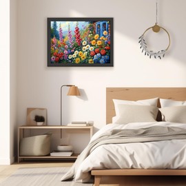 TOSTOG Flower Diamond Art Kits for Adults, DIY 5D Flower Diamond Painting Kits for Adults, Cute Full Wild Flowers Drill Diamond Painting for Home Wall Decor Gem Art 30x40cm/12 * 16 In.