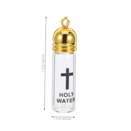 ULTECHNOVO Holy Water Bottle with Cross Design for Baptism for Religious Celebrations Divine Blessings with Cap