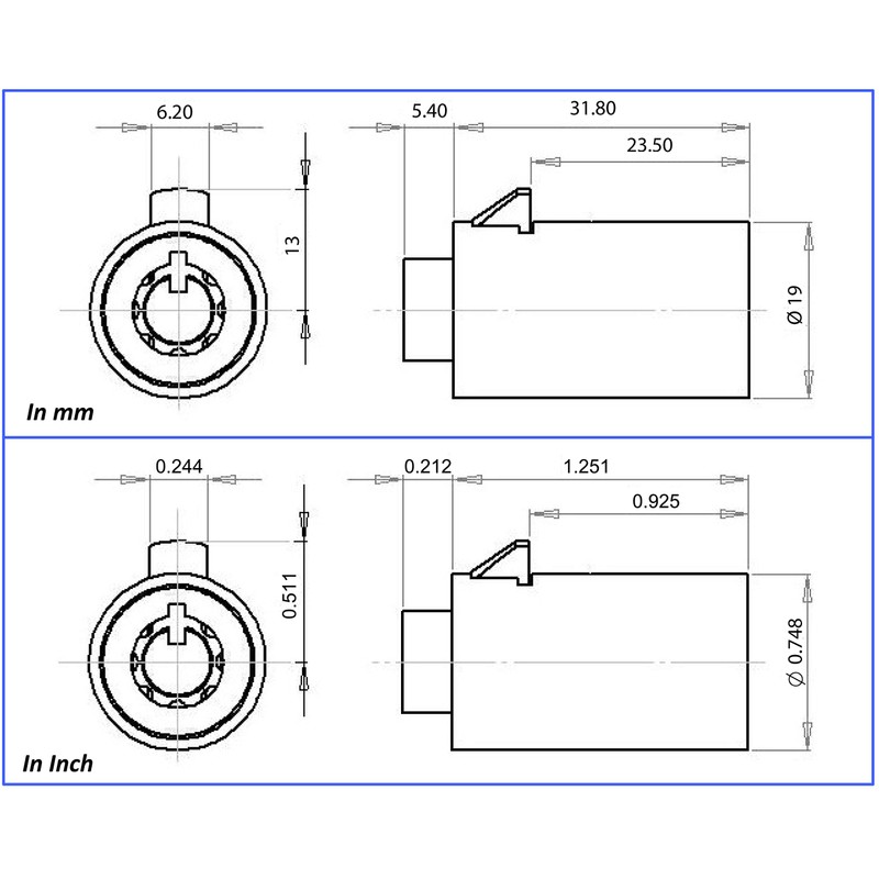 Admiral Locks Vending Machine Locks - Keyed Alike (Pack of