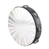 Tambourine Double Row 16 Pairs Metal Jingles Clear Sound Laser