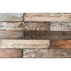3.14 x 18 Antique French Oak Series Porcelain Tile Wall Floor Made in Spain by Squarefeet Depot (10 Pieces)